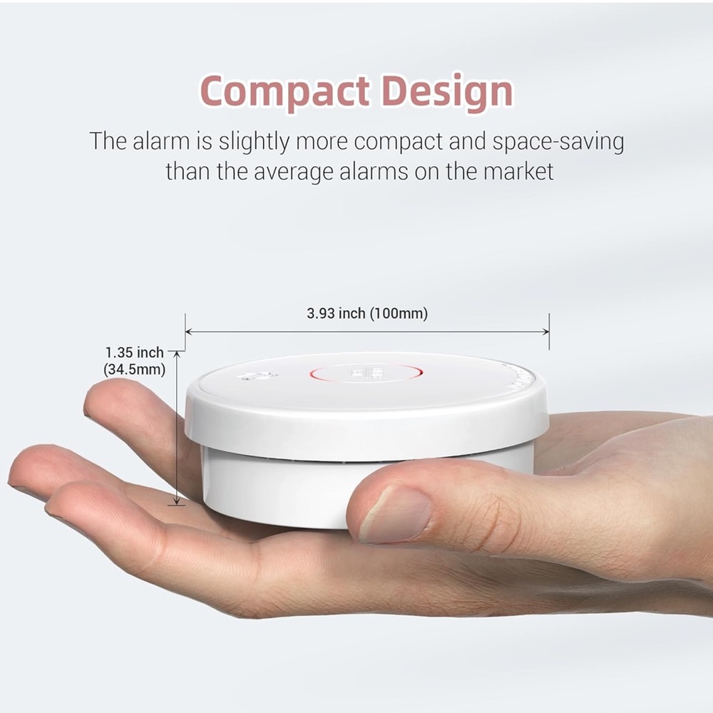 Wireless Smoke Detector Set - White - Picture 2 of 7